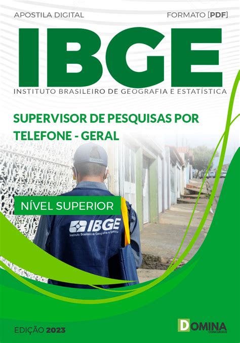 Apostila IBGE 2023 Supervisor Pesquisa Telefone Geral