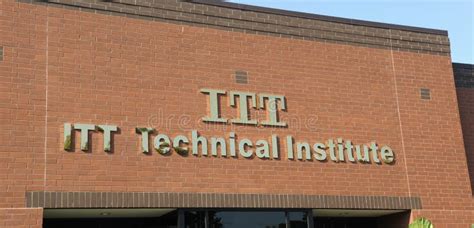 Itt Technical Institute Sign Editorial Image Image Of Beautiful