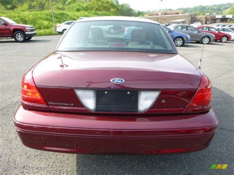 2005 Dark Toreador Red Metallic Ford Crown Victoria Lx Sport 81287985 Photo 4