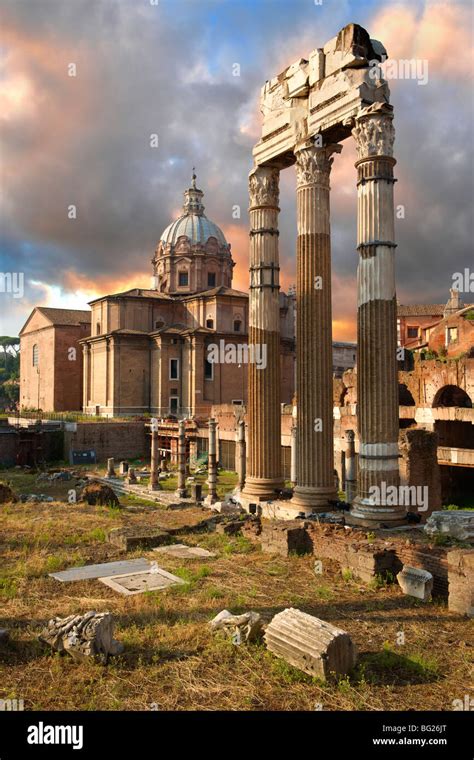 Le Temple De Castor Et Pollux Banque De Photographies Et Dimages