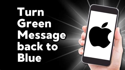 How To Turn Green Messages Back To Blue On Iphone Full Guide Youtube