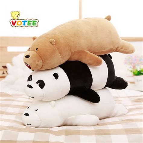 Jual Boneka We Bare Bears Panda Ice Polar Bear Grizzly Boneka Beruang