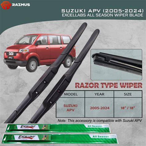 Suzuki Apv To Excellabs Front Wiper Blade Razor