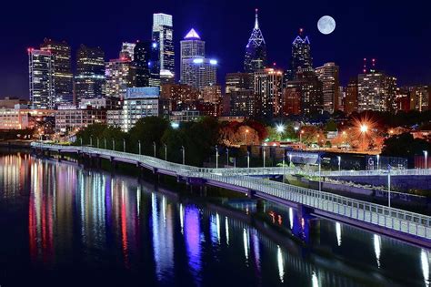 Full Moon Over The River Walk Photograph By Frozen In Time Fine Art