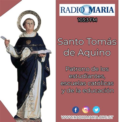 Santo Tomás de Aquino patrono de los estudiantes