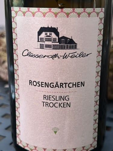 Clusserath Weiler Roseng Rtchen Riesling Trocken Vivino Us