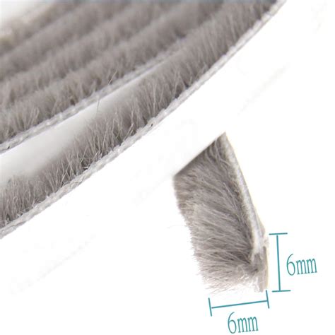 Pcs Self Adhesive Mm X Mm Door Window Frame Draught Excluder Brush