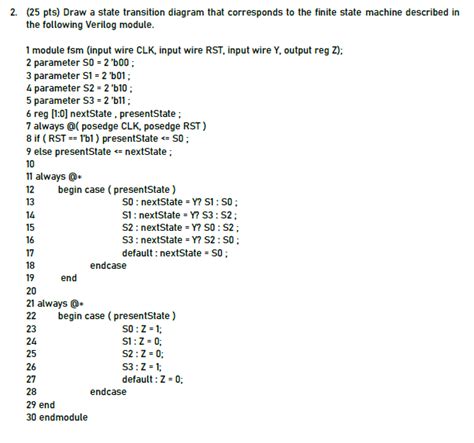 Solved Pts Draw A State Transition Diagram That Chegg