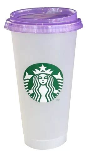 Vaso Starbucks Morado Reusable Cambia De Color 2024 Envío gratis