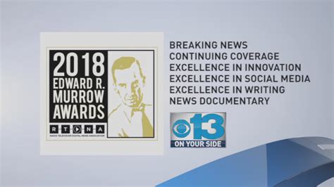 CBS 13 receives six Regional Edward R. Murrow Awards | WGME