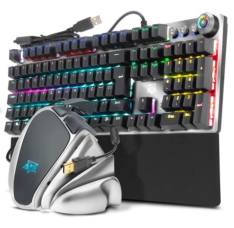 Kit Teclado Mec Nico E Mouse Gamer Adamantiun Usb Abnt Rgb Frete Gr Tis