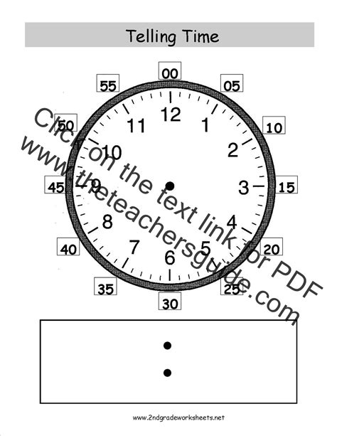 Telling Time On A Clock Worksheets