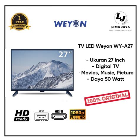 Jual Weyon Tv Led Wy A Digital Tv Led Weyon Inch Shopee Indonesia