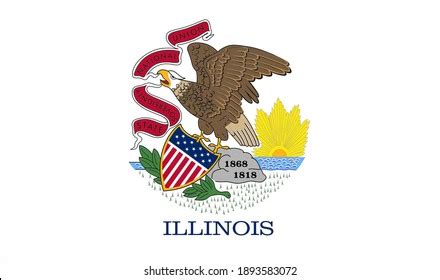 Illinois Flag Vector Editable Flags Stock Vector (Royalty Free) 1893583072 | Shutterstock