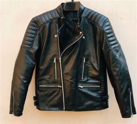 Crafted Leather Men S Motorcycle Genuine Lambskin Leather Jacket Black