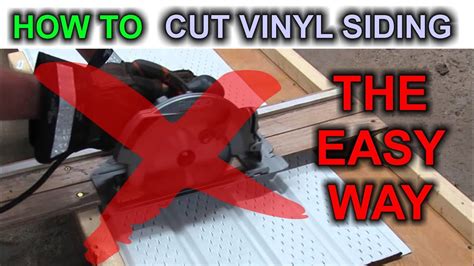 Easiest Way To Cut Vinyl Siding Youtube