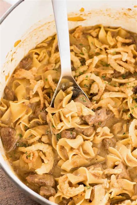 Creamy French Onion Beef And Noodles The Salty Marshmallow