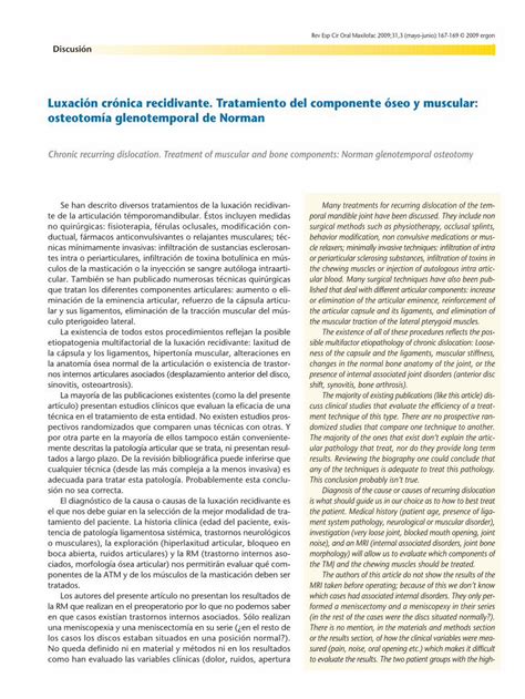 PDF Luxación crónica recidivante Tratamiento del scielo isciii es