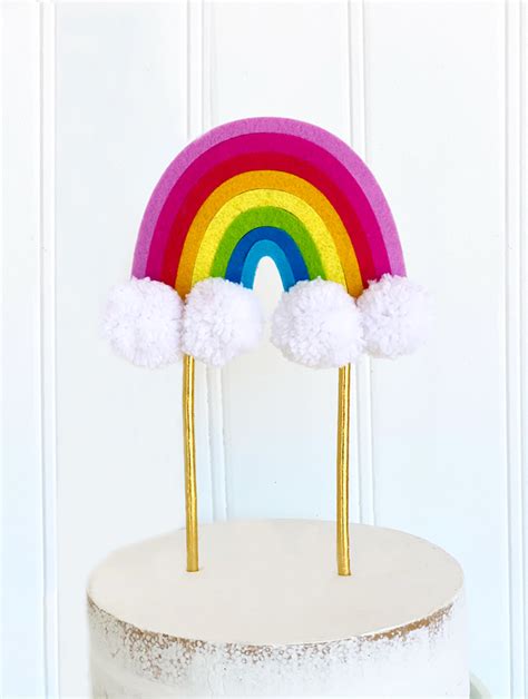 Rainbow Cake Topper Tutorial On Love The Day By Lindi Haws