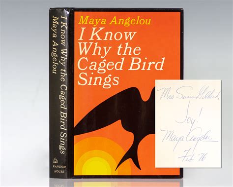 I Know Why The Caged Bird Sings Maya Angelou First Edition Signed