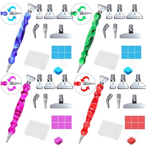 Bol Grafo De Pintura De Diamante De Resina Cabezales De Repuesto De