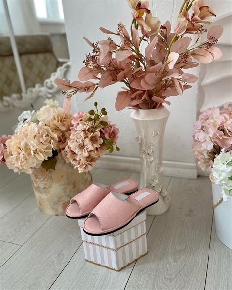 Women Slippers Women House Shoes Pink Leather Slippers Indoor Slippers Cute Slippers Women