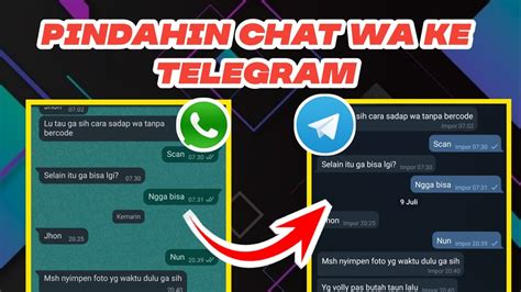 Cara Memindahkan Chat Whatsapp Ke Telegram Youtube