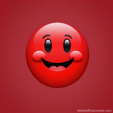 Red Smile Face Emoji | Stable Diffusion Online