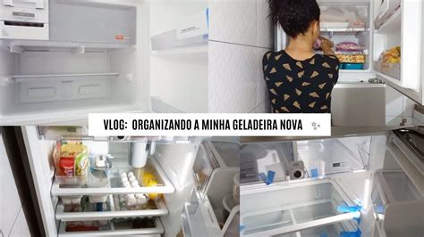 Vlog Organizando A Minha Geladeira Nova Donasdecasa Organizando