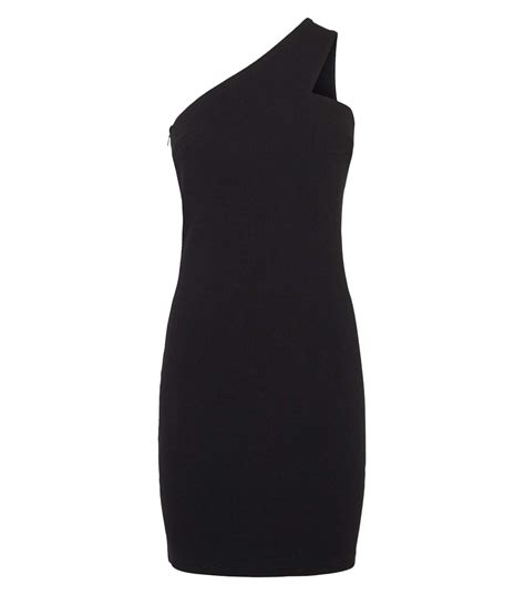 Ax Paris Black One Shoulder Bodycon Dress New Look