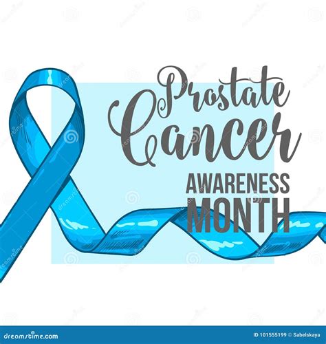 Prostate Cancer Awareness Month Banner Poster Template With Blue