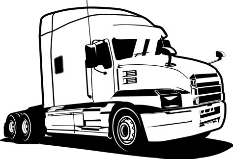 semi truck logo design vector 16723618 Vector Art at Vecteezy