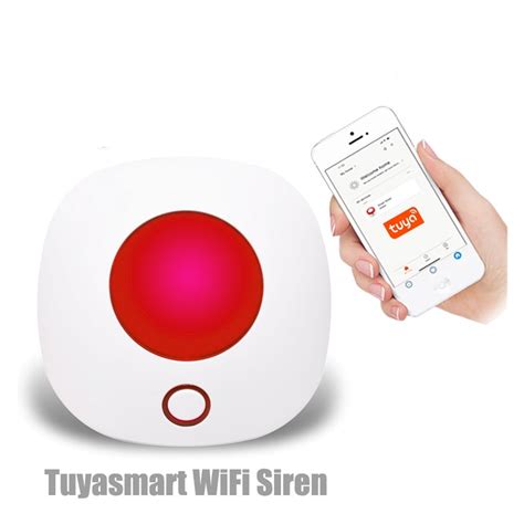 Tuya Smart Wifi Home Burglar Alarm System Mhz Wireless Strobe Siren