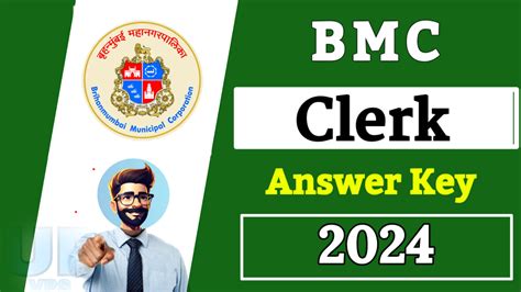 BMC Clerk Answer Key 2024 OUT Response Sheet Objection Form यह स