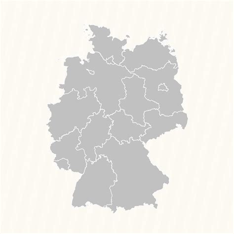 Detailed Map of Germany With States and Cities 25840162 Vector Art at ...