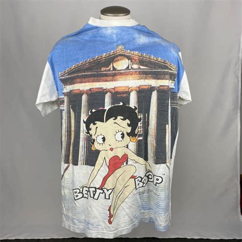 Vintage Vintage 90s 1996 Betty Boop All Over Print Graphic T Shirt