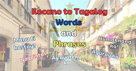 Ilocano Words To Tagalog Translations Guide For Easy Learning Gelhmo