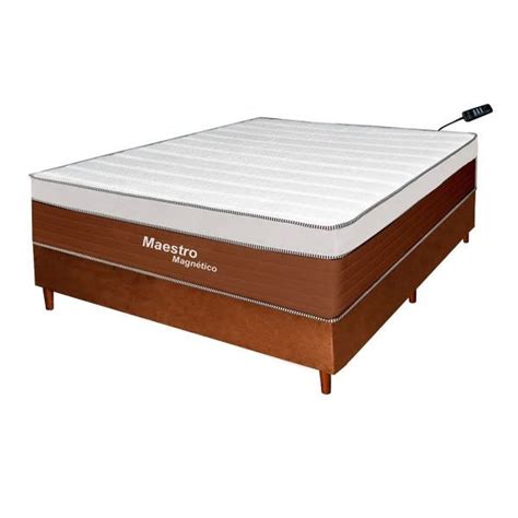 Cama Box Casal Bom Pastor Cm Magn Tico Maestro Pocket Massageador E