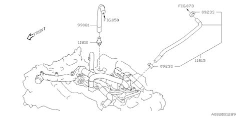 2024 Subaru Crosstrek Base Pcv Valve Hose Complete Vacuum Valve