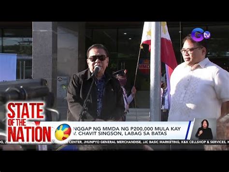 State Of The Nation Part 1 2 Pabuya Ni Ex Gov Chavit Singson Sa Mga