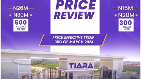 Tiara Estate Ibeju Lekki Price Increase Tiara Estate Latest Update