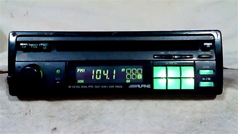 Vintage Alpine 7803s Amfmcd Player Car Stereo 2 Old School Rare Youtube