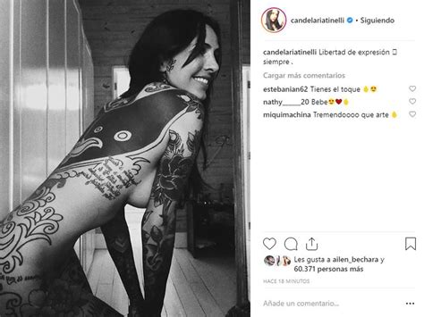 El Desnudo De Cande Tinelli En Instagram Por La Libertad De Expresión