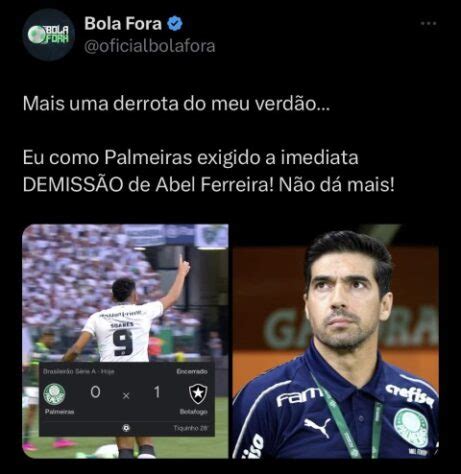 Vitória do Botafogo sobre o Palmeiras rende enxurrada de memes na web