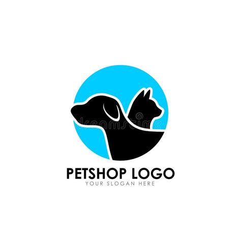 Plantilla Del Diseño Del Logotipo De La Tienda De Animales Icono Casero