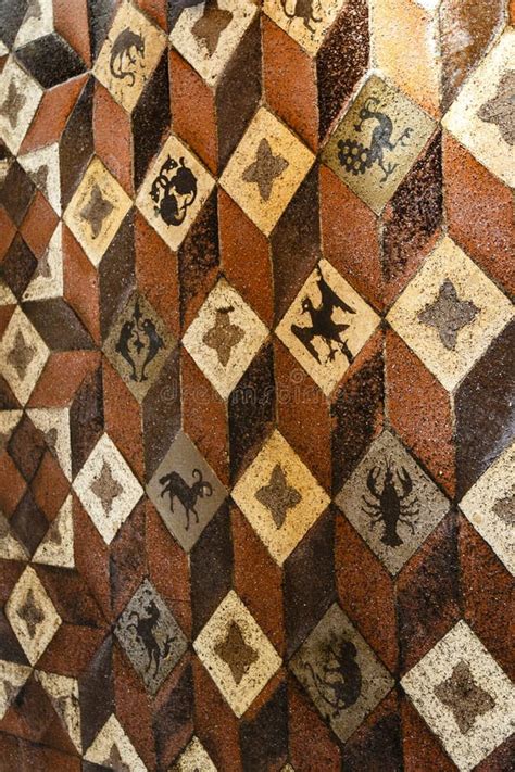 Rich Decorated Floor Of The Castle Of The Teutonic Order In Malbork