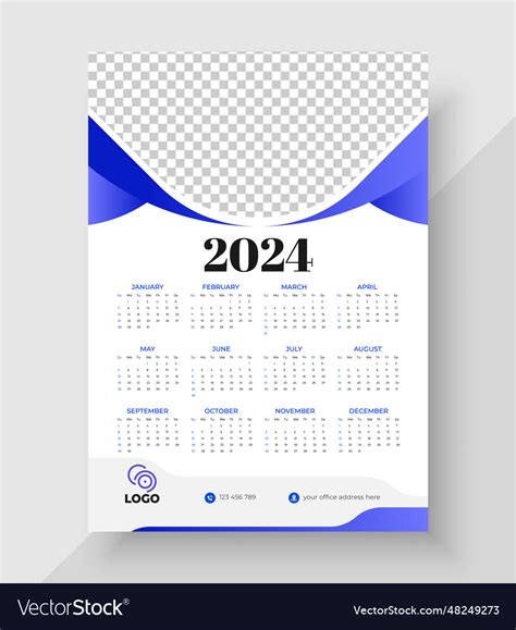 Calendar 2024 2024 Template - Elena Heather