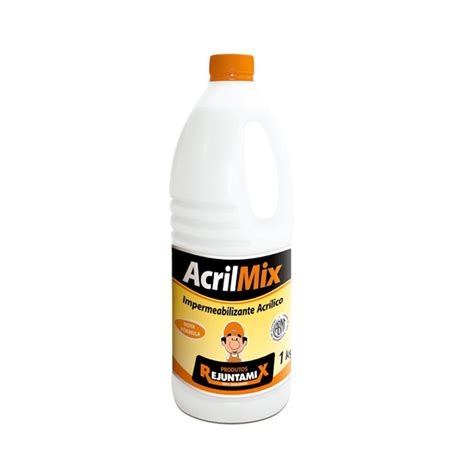 Aditivo Impermeabilizante Acrílico AcrilMix Garrafa de 1Kg Rejuntamix