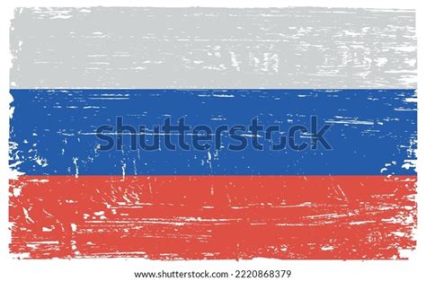 Grunge Russia Flagvector Old Flag Russia Stock Vector Royalty Free