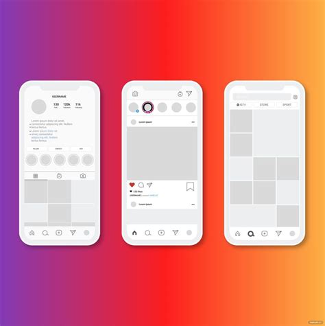 Instagram Interface Vector In Illustrator Svg  Eps Png